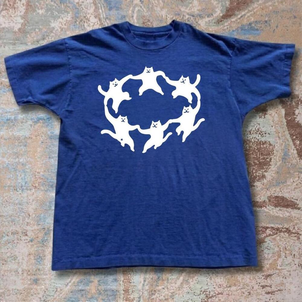 Blue Cat Graphic Tee
